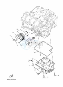 XSR900 MTM850 (BAE6) drawing OIL CLEANER