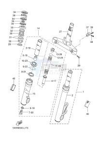 CW50 BW'S (5WWV 5WWV 5WWV) drawing FRONT FORK