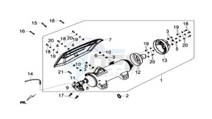 GTS 300i ABS drawing EXHAUST