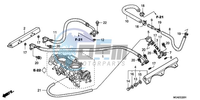 THROTTLE BODY (TUBING)