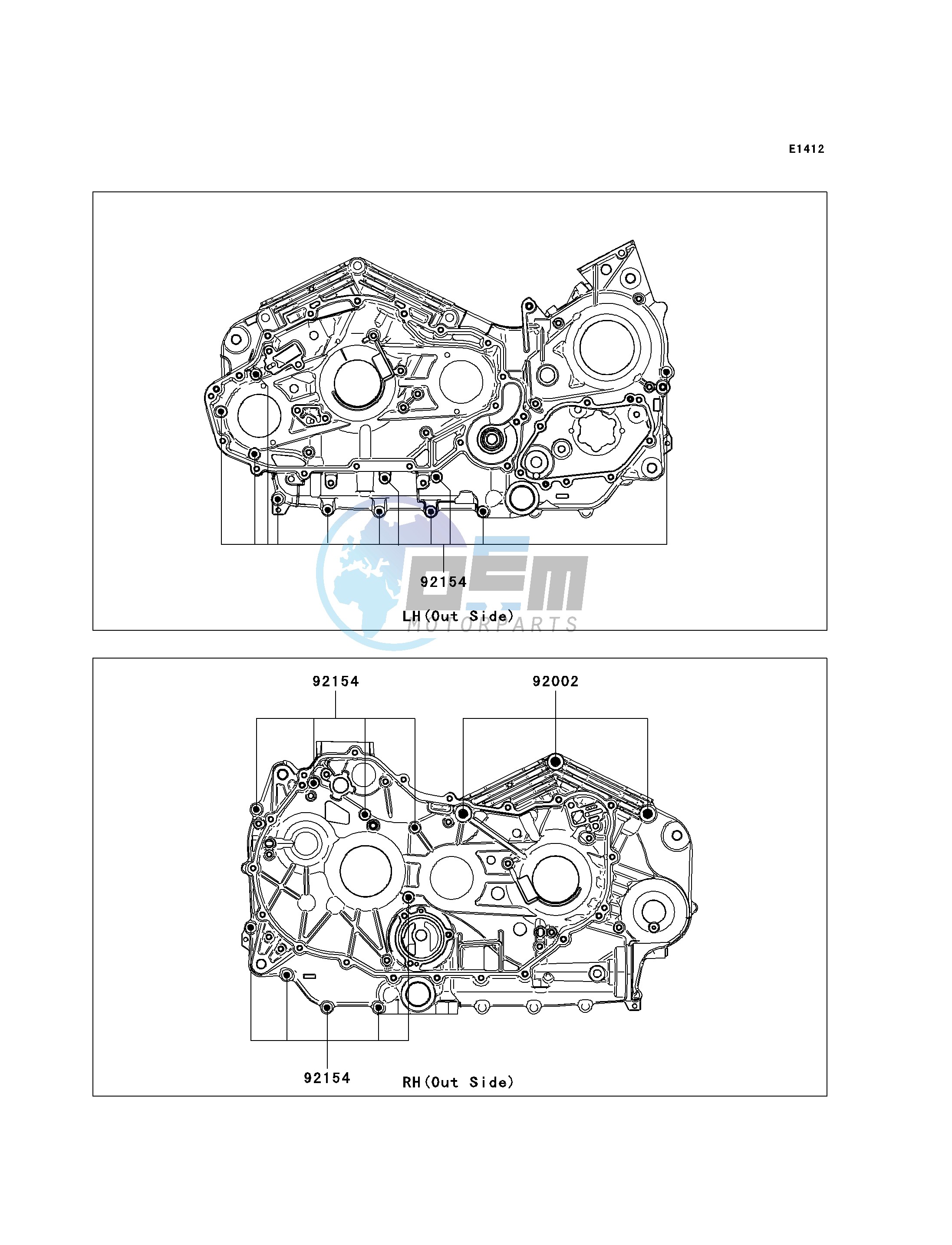 CRANKCASE BOLT PATTERN