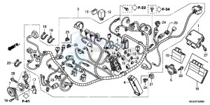 NC700XDC drawing WIRE HARNESS