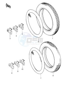 KZ 650 E [LTD] (E1) [LTD] drawing TIRES