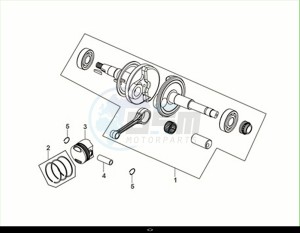 X'PRO 50 (XE05W4-EU) (E5) (M1) drawing CRANK SHAFT