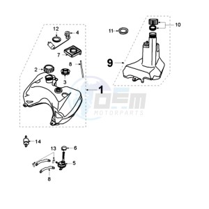 VIVA SP1 drawing TANK AND FUEL PUMP