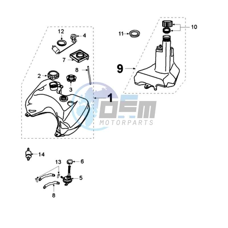 TANK AND FUEL PUMP