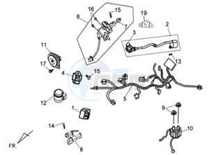 CELLO 50 45KMH drawing WIRING HARNASS