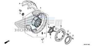 VFR1200XC drawing REAR WHEEL