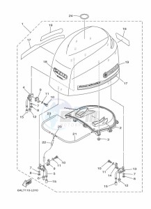 F225BETX drawing FAIRING-UPPER