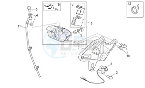 RS 125 E2 - E3 drawing Rear master brake cylinder