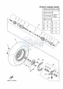 YXC700E YX70CPM (BHE2) drawing FRONT WHEEL 2