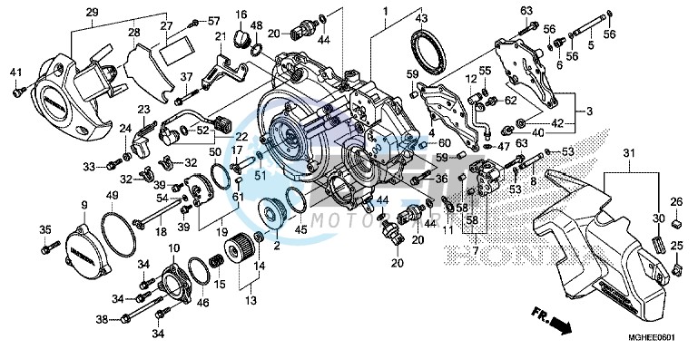 RIGHT CRANKCASE COVER (VFR1200XD/XDA/XDL/XDS)