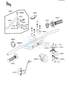 KX 125 D [KX125] (D1) [KX125] drawing HANDLEBAR