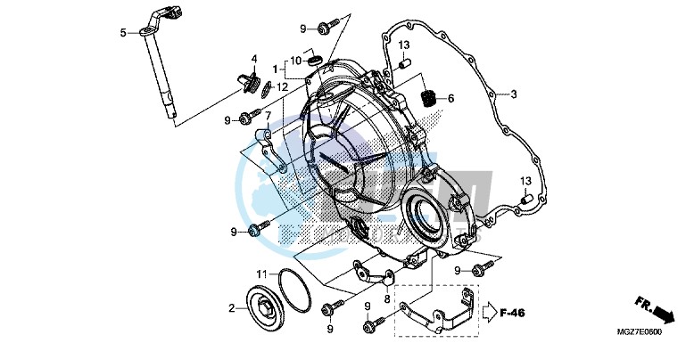 RIGHT CRANKCASE COVER