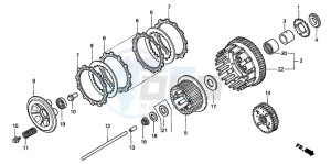 VT1100C3 drawing CLUTCH