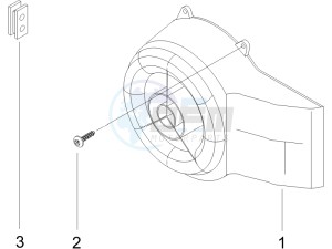 Stalker 50 drawing Flywheel magneto cover - Oil filter