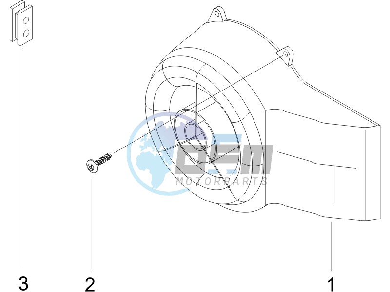 Flywheel magneto cover - Oil filter