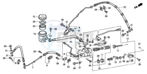 GL1500SE GOLDWING SE drawing REAR BRAKE MASTER CYLINDER