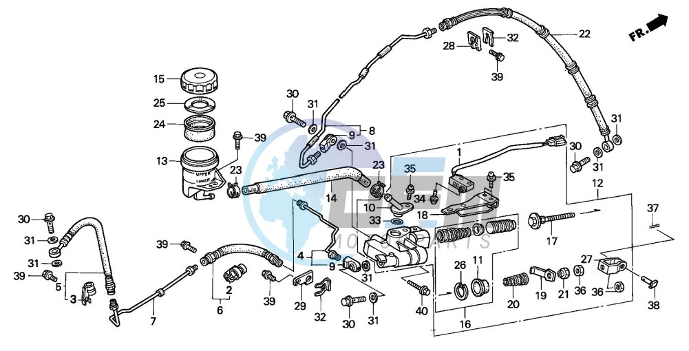 REAR BRAKE MASTER CYLINDER