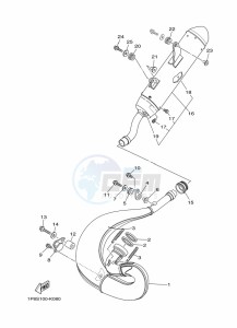 YZ250 (BCR2) drawing EXHAUST