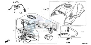 CB1000RAD CB1000R ABS E drawing FUEL PUMP