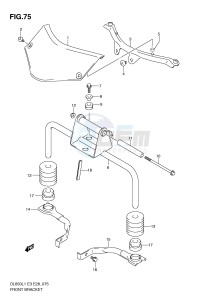 DL650 (E3) V-Strom drawing FRONT BRACKET