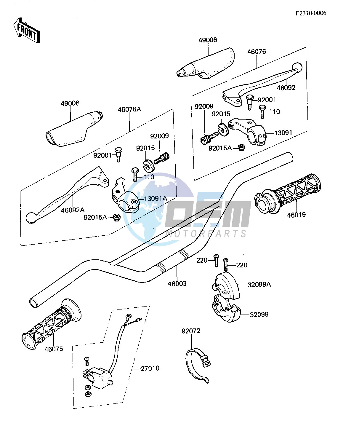 HANDLEBAR -- 81 A7- -