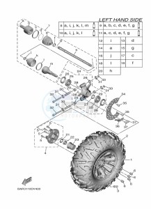 YXE850EN YX85EPAL (BAN6) drawing REAR WHEEL