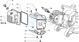 Sfera RST 125 drawing Cylinder head cover