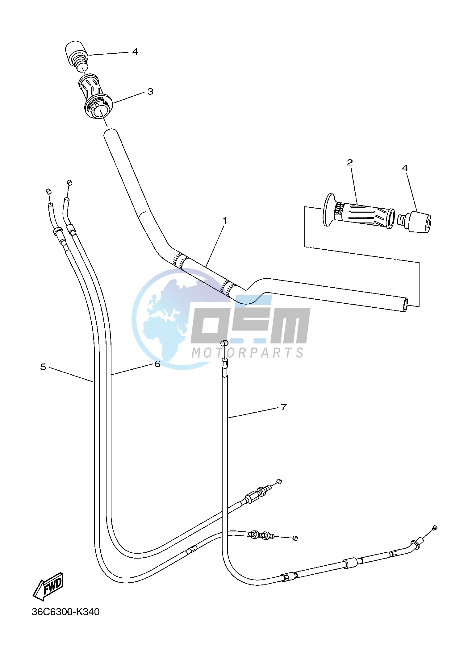 STEERING HANDLE & CABLE