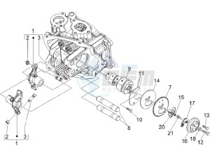 S 125 4T ie E3 Vietnam drawing Rocking levers support unit