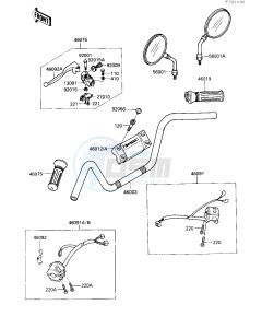 VN 750 A [VULCAN 750] (A2-A5) [VULCAN 750] drawing HANDLEBAR