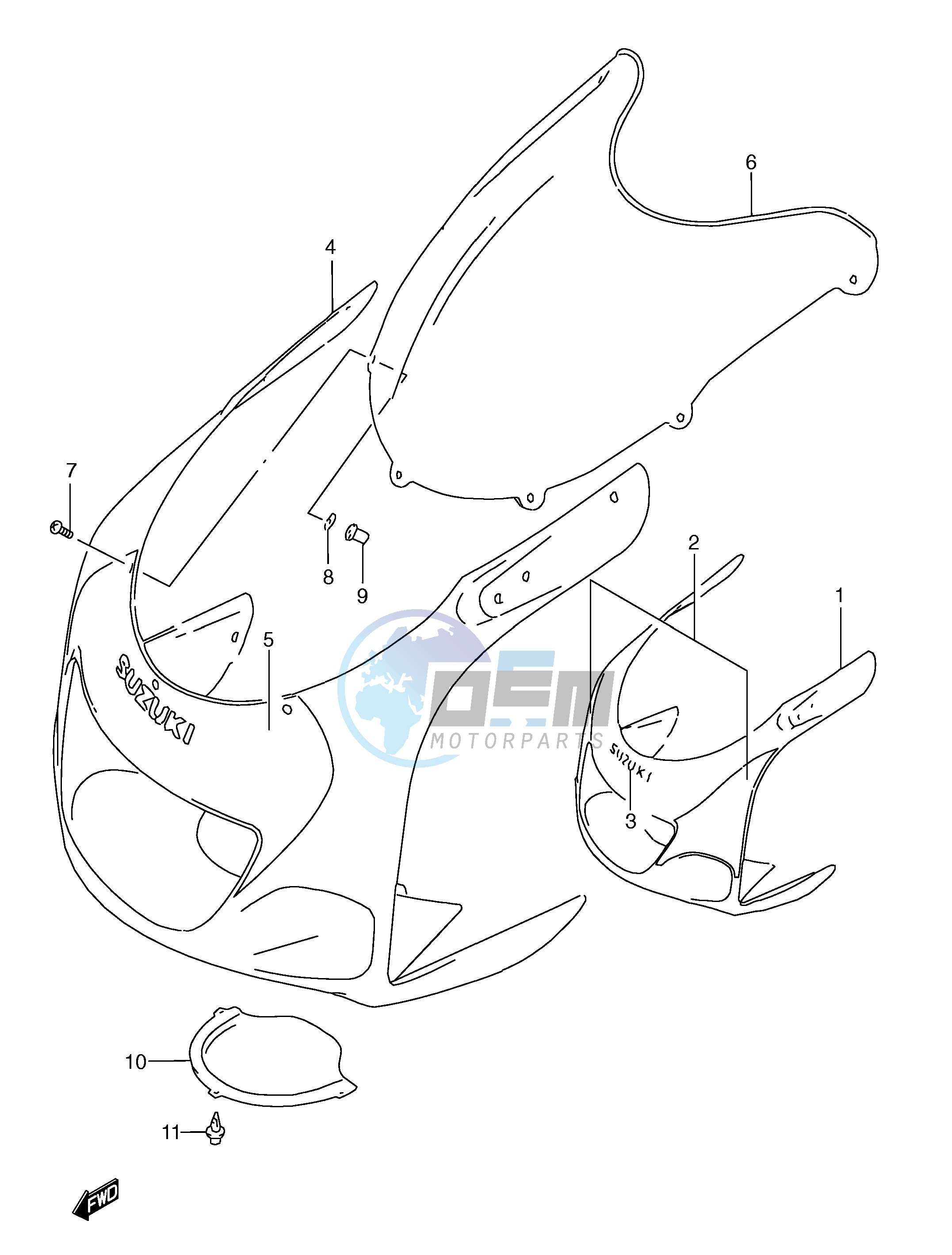 COWLING BODY (MODEL W)