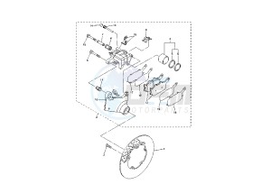 FZ6-S FAZER 600 drawing REAR BRAKE CALIPER