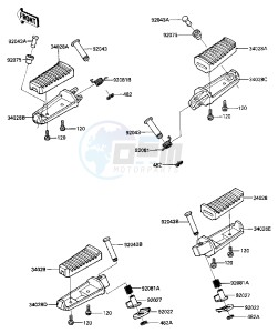 ZX 600 A [NINJA 600] (A1-A2) [NINJA 600] drawing FOOTRESTS