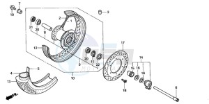 VT750C2 drawing FRONT WHEEL