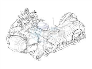 VX-VXL-SXL 150 4T 3V drawing Engine, assembly