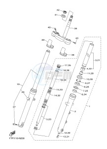 XVS950CU XV950R XV950 R-SPEC (2DE1) drawing FRONT FORK