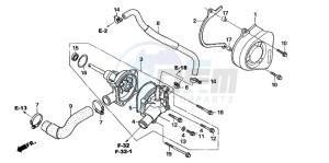 CBF600NA drawing WATER PUMP (CBF600S6/SA6/N6/NA6)