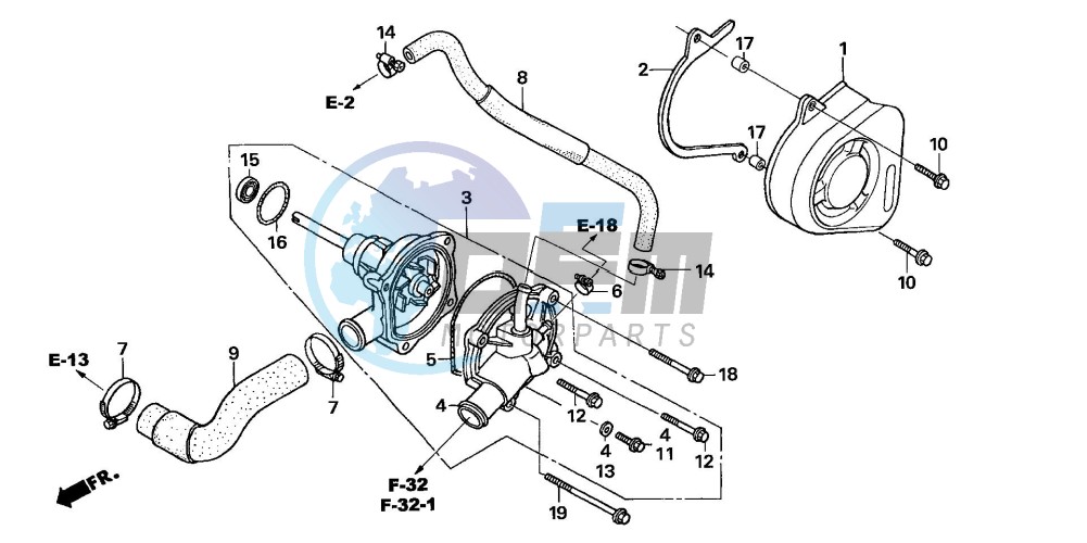 WATER PUMP (CBF600S6/SA6/N6/NA6)