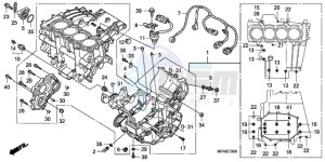 CBF1000A9 UK - (E / ABS MKH) drawing CRANKCASE