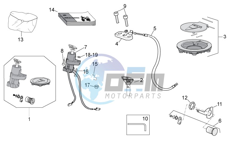 Lock hardware kit