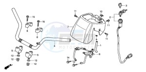 TRX400FA FOURTRAX AT drawing HANDLE PIPE