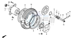 ST70 50 drawing REAR WHEEL