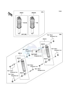 MULE_4010_DIESEL_4X4 KAF950FDF EU drawing Shock Absorber(s)