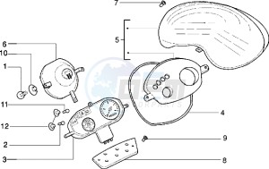 Zip electric 0 drawing Front light-fairing-meter combination