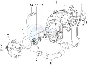 Runner 200 VXR 4t drawing Cooler pump