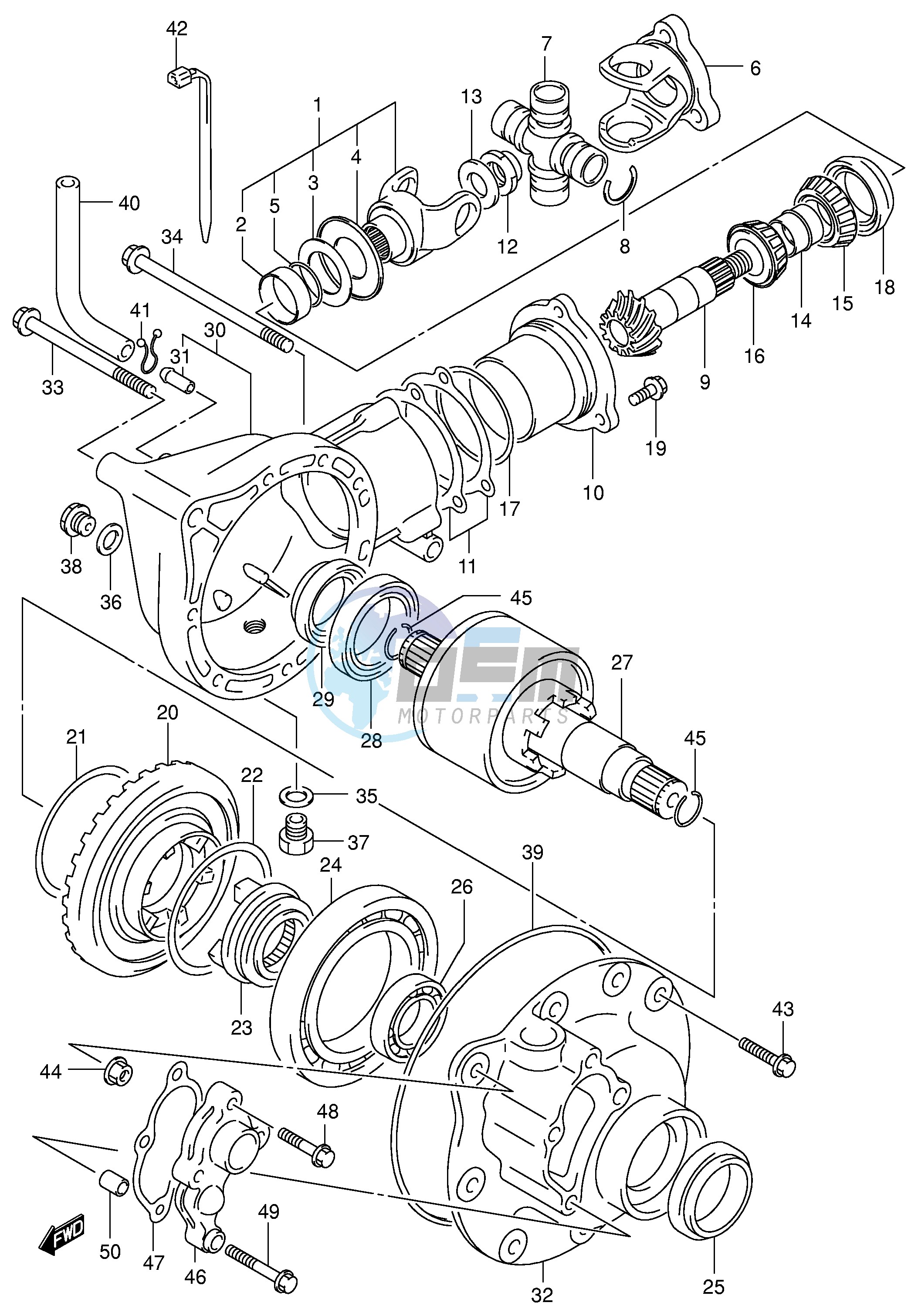 FINAL BEVEL GEAR (FRONT)(MODEL Y)