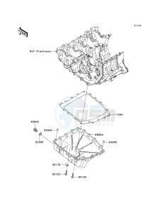 ZX 600 P [NINJA ZX-6R] (7F-8FA) P7F drawing OIL PAN