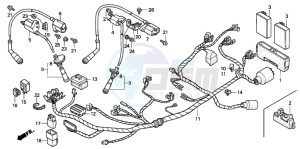 XL600V TRANSALP drawing WIRE HARNESS/ IGNITION COIL